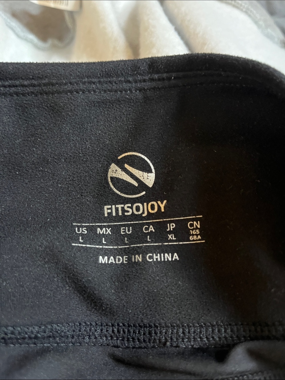 FITSOJ OY Black Activewear Leggings - Logo Waistband